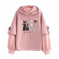 Hoodie Coréen DUALCAT™ 10 Hoodie Coréen DUALCAT™ -Mode Coréenne Designsanstitre 6