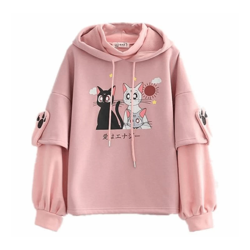 Hoodie Coréen DUALCAT™ 5 Hoodie Coréen DUALCAT™ – Image 3