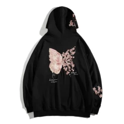 Hoodie Coréen Pink Butterfly™ -Mode Coréenne Designsanstitre 9 1