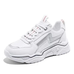 Baskets Coréennes REDxLIGHT™ -Mode Coréenne hallyu street baskets argent 40 baskets redxlight 13565009887255