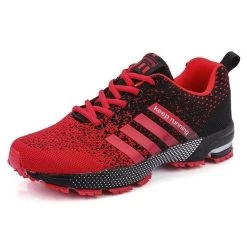 Baskets Coréennes RUNNIN™ -Mode Coréenne hallyu street baskets rouge noir 35 baskets coreenne runnin 27981737525271