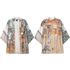 Kimono Japonais CARMIN™ -Mode Coréenne hallyu street beige m kimono japonais carmin 27994513768471