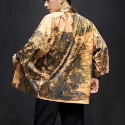 Kimono Japonais MOZA™ -Mode Coréenne hallyu street beige m kimono japonais moza 16739458416663