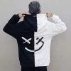 Hoodie Coréen SMILY™ -Mode Coréenne hallyu street black and white s hoodie coreen smily 16593545920535