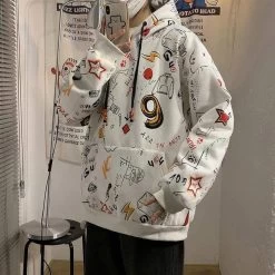 Hoodie Coréen GRAPHY™ 16 Hoodie Coréen GRAPHY™ -Mode Coréenne hallyu street blanc l hoodie coreen graphy 16669647863831