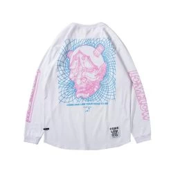 Sweatshirt Coréen PSYCHO™ -Mode Coréenne hallyu street blanc m sweatshirt coreen psycho 16698649542679