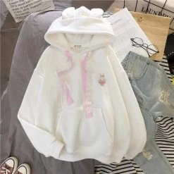 Hoodie Coréen Brodé BUNNYZ™ -Mode Coréenne hallyu street blanc xxl hoodie coreen brode bunnyz 27952742727703