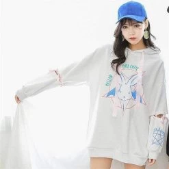 Hoodie Coréen TALI™ -Mode Coréenne hallyu street blanc xxl hoodie coreen tali 27945619423255