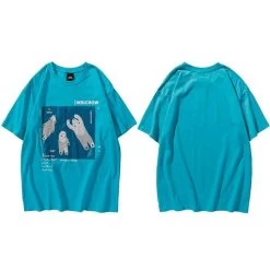 T-Shirt Coréen WHITEBEAR™ -Mode Coréenne hallyu street bleu asian l t shirt coreen whitebear 27931126005783