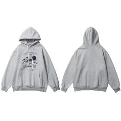 Hoodie Coréen NINETH™ -Mode Coréenne hallyu street gris asian m hoodie coreen nineth 27939198566423