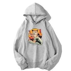 Hoodie Coréen CATSURFING™ 18 Hoodie Coréen CATSURFING™ -Mode Coréenne hallyu street gris l hoodie coreen catsurfing 27967286149143