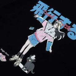 T-Shirt Coréen NEKOZ™ -Mode Coréenne hallyu street hip hop cartoon girl cat japanese kanji print t shirt streetwear harajuku t shirt 2021 men summer short sleeve tshirt tops tees 27929228804119