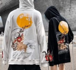 Hoodie Coréen Brodé MOONY™ 16 Hoodie Coréen Brodé MOONY™ -Mode Coréenne hallyu street hoodie coreen brode moony 16694990077975
