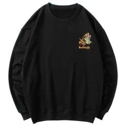 Sweatshirt Coréen BUTTERFLY™ -Mode Coréenne hallyu street hoodie coreen butterfly 16683883954199