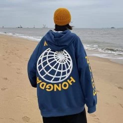 Hoodie Coréen ROADYZ™ -Mode Coréenne hallyu street hoodies bleu 5xl hoodie coreen roady 16727513038871