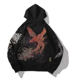 Hoodie Coréen Brodé REBIRTH™