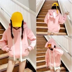 Hoodie Coréen Rabbit Ears™ 18 Hoodie Coréen Rabbit Ears™ -Mode Coréenne hallyu street hoodies hoodie rabbit ears 4466447941655