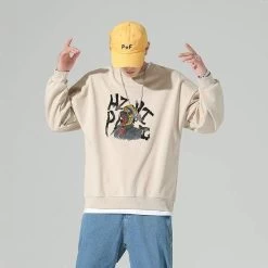 Sweatshirt Coréen HASH™ -Mode Coréenne hallyu street hoodies kaki xs sweatshirt coreen hash 16716093161495
