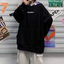 Hoodie Coréen ANAMY™ -Mode Coréenne hallyu street hoodies noir 5xl hoodie coreen anamy 16672919617559