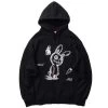 Hoodie Coréen EVILRABBIT™ -Mode Coréenne hallyu street hoodies noir l hoodie coreen evilrabbit 16681452535831