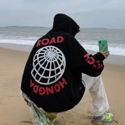 Hoodie Coréen ROADYZ™ -Mode Coréenne hallyu street hoodies noir xl hoodie coreen roady 16727513104407