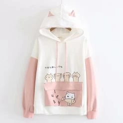 Hoodie Coréen FAMICAT™ -Mode Coréenne hallyu street hoodies rose l hoodie coreen famicat 27951013068823