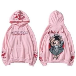 Hoodie Coréen MYBOHAN™ -Mode Coréenne hallyu street hoodies rose m hoodie mybohan 12483232137239