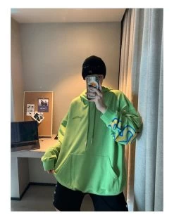 Hoodie Coréen STREETY™ -Mode Coréenne hallyu street hoodies vert m hoodie coreen streety 16671152111639