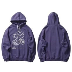 Hoodie LOVYBEAR™ -Mode Coréenne hallyu street hoodies violet l hoodie lovybear 16406826647575