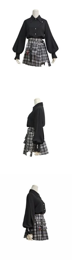 Jupe Coréenne HARAJUKUxHEM™ -Mode Coréenne hallyu street jupes courtes jupe harajukuxhem 13420088229911