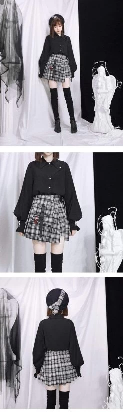 Jupe Coréenne HARAJUKUxHEM™ -Mode Coréenne hallyu street jupes courtes jupe harajukuxhem 13420088328215