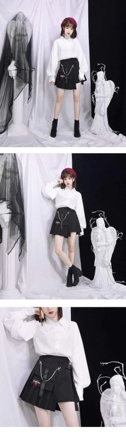 Jupe Coréenne HARAJUKUxHEM™ -Mode Coréenne hallyu street jupes courtes jupe harajukuxhem 13420088623127