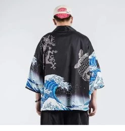 Kimono Japonais KANAGAWA™ 18 Kimono Japonais KANAGAWA™ -Mode Coréenne hallyu street kimono japonais kanagawa 16692201127959