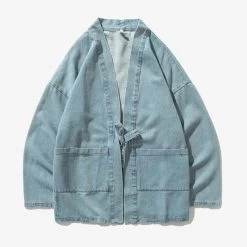 Veste Coréenne VINTY™ -Mode Coréenne hallyu street light blue 4xl veste coreenne vinty 16606227169303