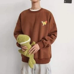 Sweatshirt Coréen AQUARY™ -Mode Coréenne hallyu street marron xl sweatshirt coreen aquary 16668833906711