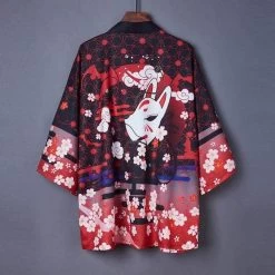 Kimono Japonais KITSUNE™ -Mode Coréenne hallyu street modele 2 taille unique kimono japonais kitsune 16703434555415