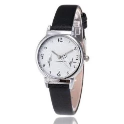 Montre Coréenne ELECTROCARDIOGRAM™ -Mode Coréenne hallyu street montres noir montre coreenne electrocardiogram 13570828959767