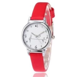 Montre Coréenne ELECTROCARDIOGRAM™ -Mode Coréenne hallyu street montres rouge montre coreenne electrocardiogram 13570829254679