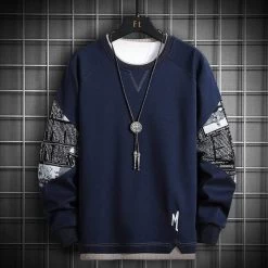 Sweatshirt Coréen GRAVED™ 17 Sweatshirt Coréen GRAVED™ -Mode Coréenne hallyu street navy m sweatshirt coreen graved 16720652632087