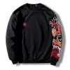Sweatshirt Coréen Brodé ORNE™ -Mode Coréenne hallyu street noir l sweatshirt coreen brode orne 27929725894679