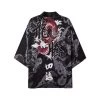 Kimono Japonais DRAGHANJA™ -Mode Coréenne hallyu street noir m kimono japonais draghanja 16758609412119