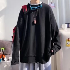 Sweatshirt Coréen BLANKY™ -Mode Coréenne hallyu street noir m sweatshirt coreen blanky 16735964102679