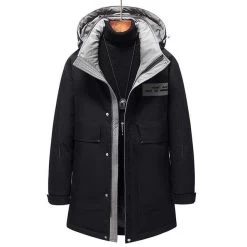 Manteau Coréen HOTTZY™ -Mode Coréenne hallyu street noir s manteau coreen warmwar 16723818381335