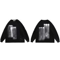 Sweatshirt Coréen DARKWAVES™ -Mode Coréenne hallyu street noir xxl sweatshirt coreen darkwaves 16762388807703