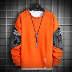 Sweatshirt Coréen GRAVED™ 19 Sweatshirt Coréen GRAVED™ -Mode Coréenne hallyu street orange 4xl sweatshirt coreen graved 16720652599319