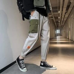 Pantalon Coréen ARMY™ -Mode Coréenne hallyu street pantalons xxxl gris pantalon coreen army 16707543040023