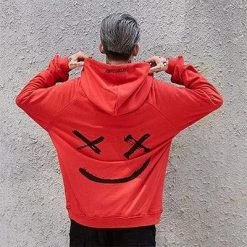 Hoodie Coréen SMILY™ -Mode Coréenne hallyu street red s hoodie coreen smily 16593546084375