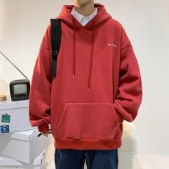 Hoodie Coréen Brodé CLASSY™ -Mode Coréenne hallyu street rouge xxxl hoodie coreen brode classy 16666946437143