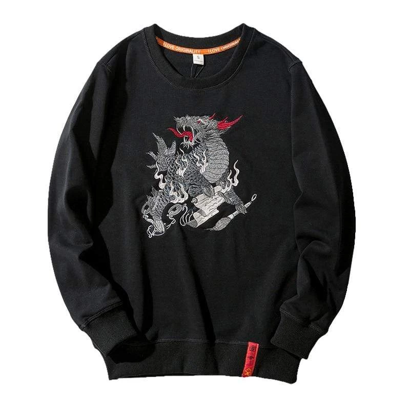 Sweatshirt Brodé Coréen SUMMON™ 3 Sweatshirt Brodé Coréen SUMMON™