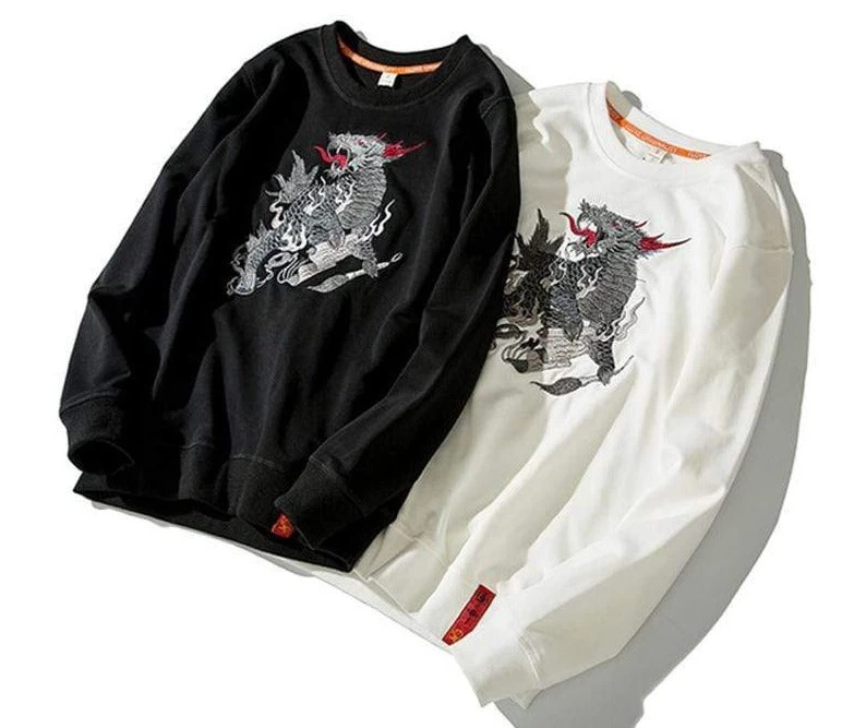 Sweatshirt Brodé Coréen SUMMON™ 5 Sweatshirt Brodé Coréen SUMMON™ – Image 3